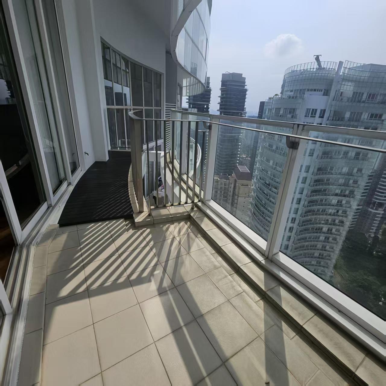 Bare balcony before decking