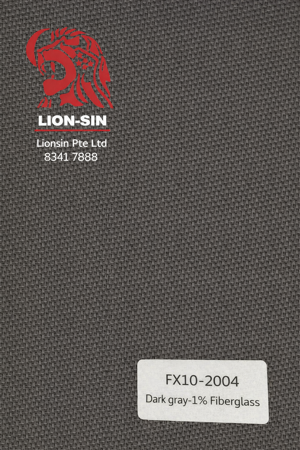 1% Dark Grey Outdoor Blind Fabric