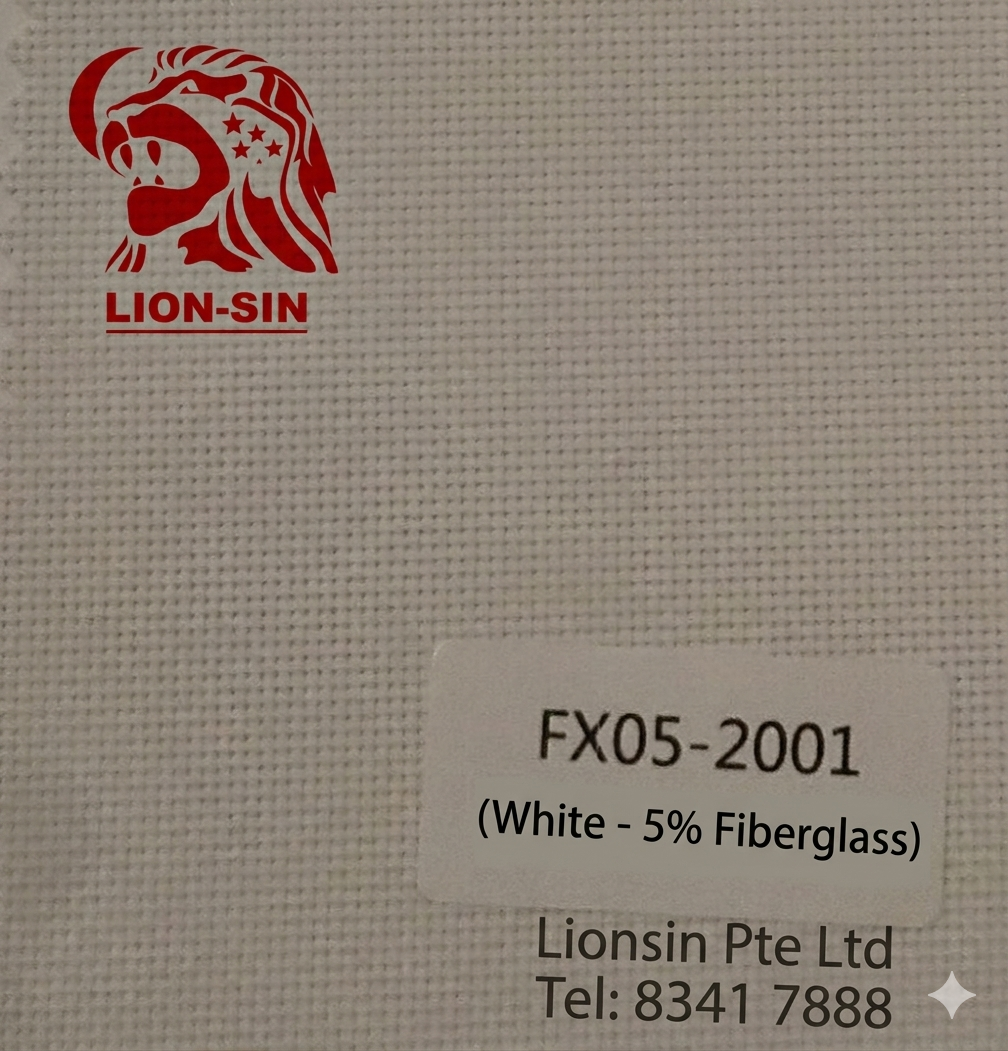 5% Light White ScreenView Fabric